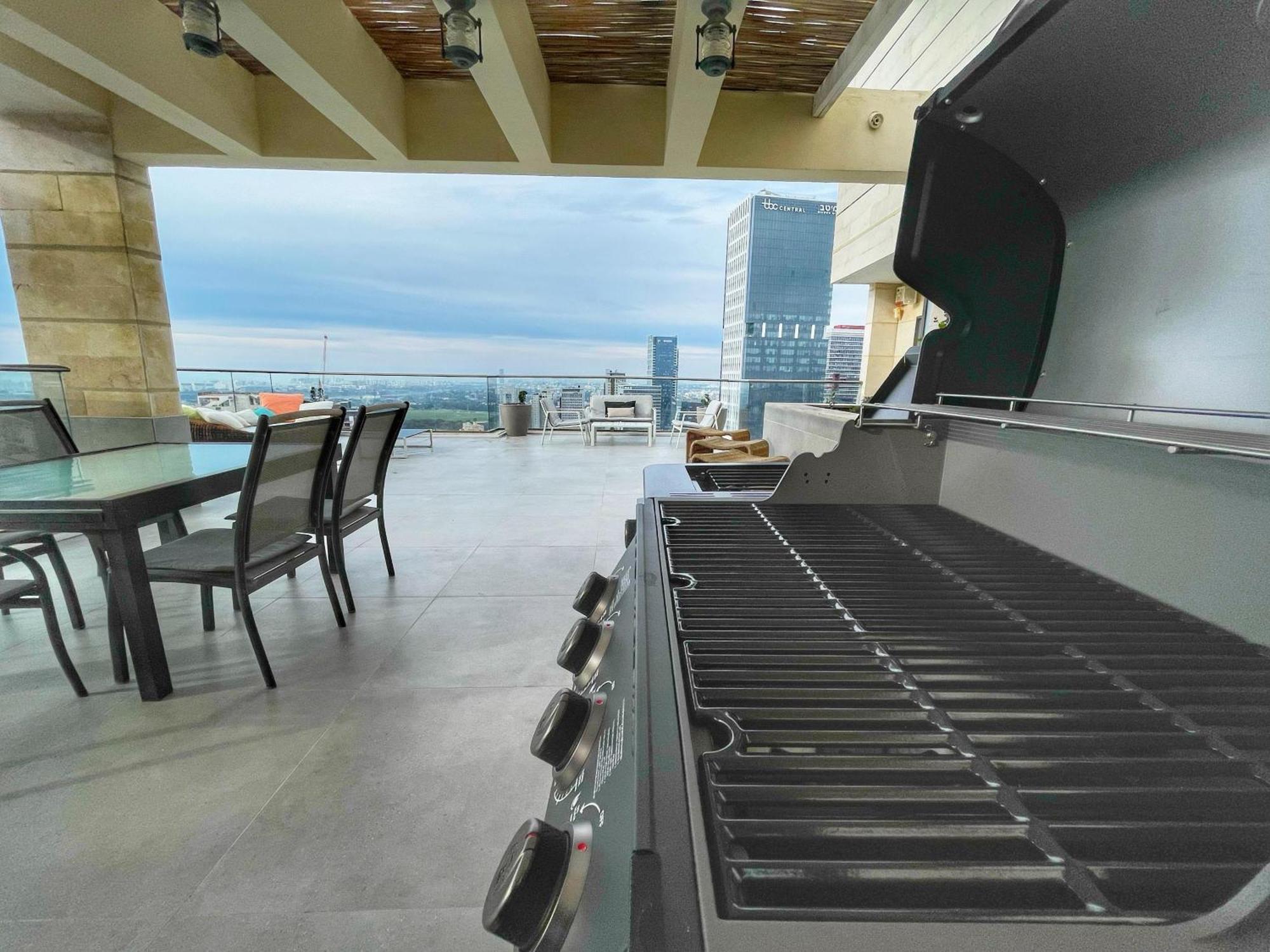 拉马特甘Beautiful Penthouse W/Amazing View, Prime Location公寓 外观 照片