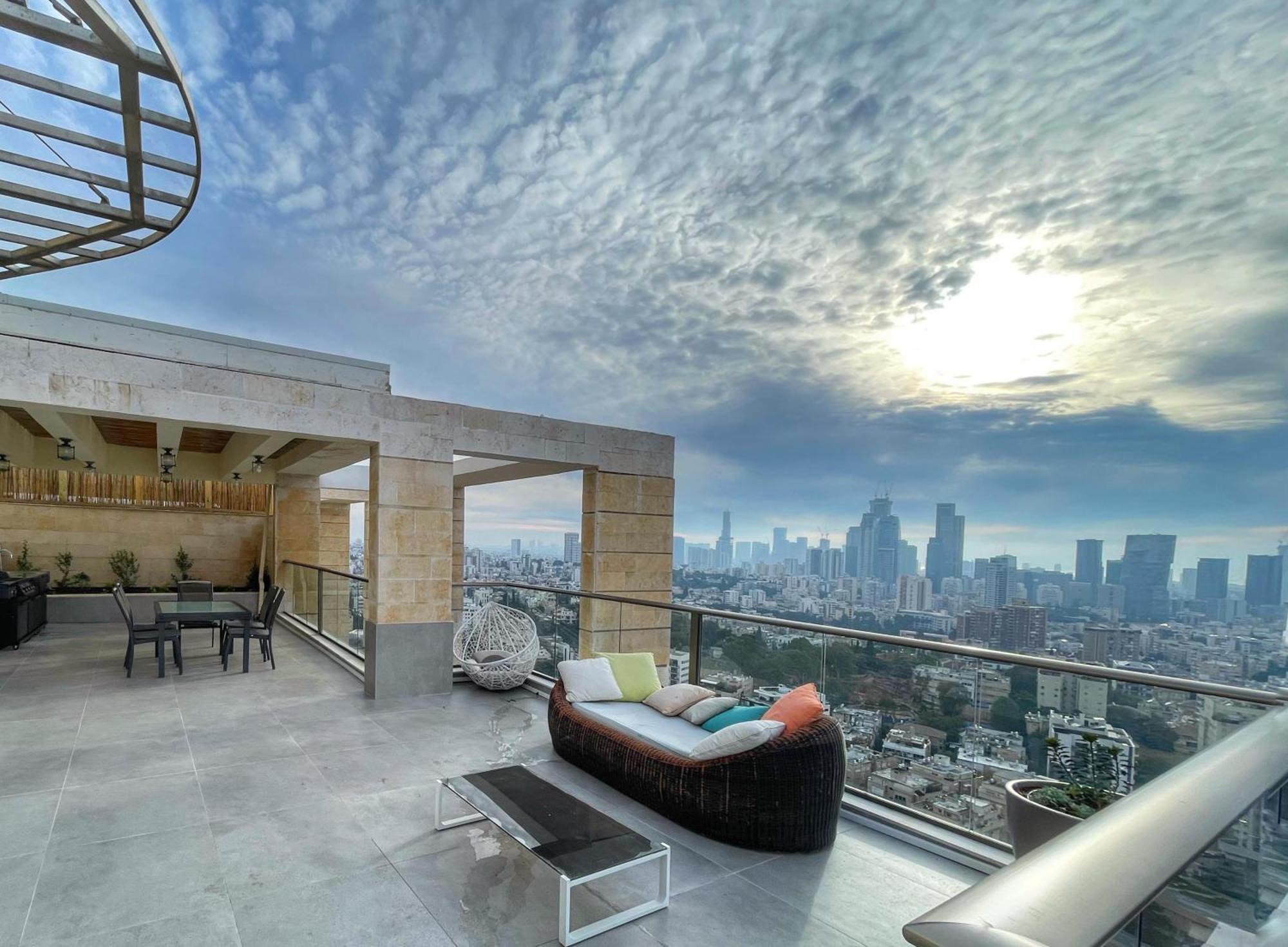 拉马特甘Beautiful Penthouse W/Amazing View, Prime Location公寓 外观 照片